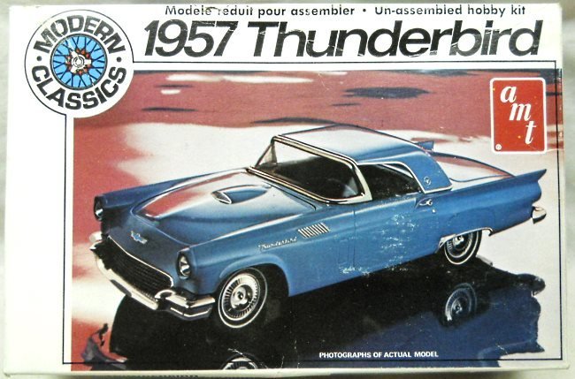 AMT 1/25 1957 Ford Thunderbird Hardtop/Convertible, T392 plastic model kit